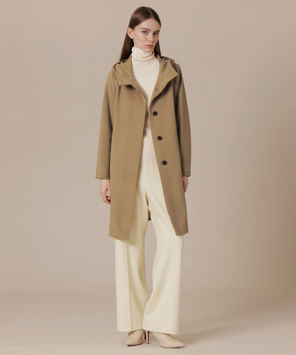 WEB・一部店舗限定】【L】ソフトウールモッサフーデットコート(コート