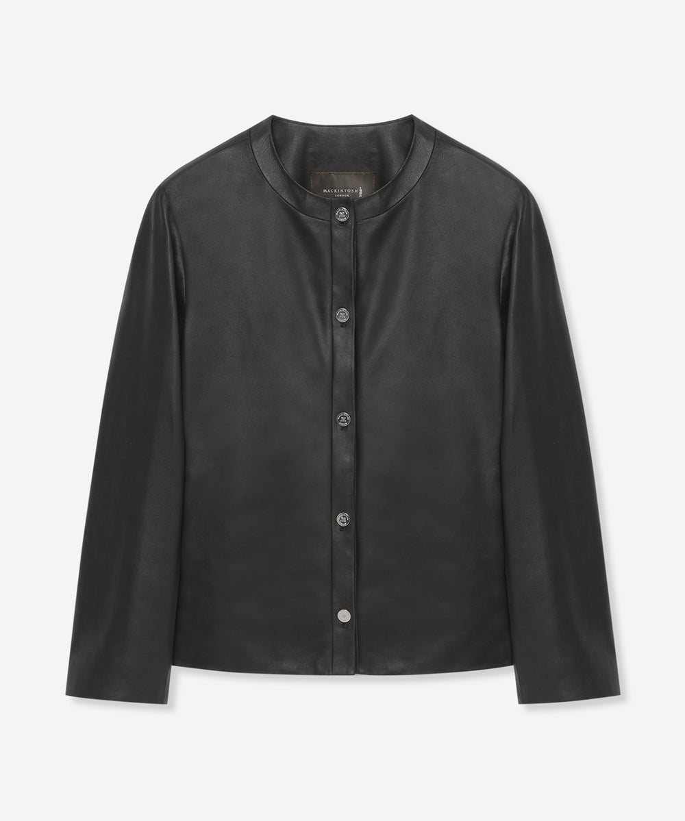 L】ノーカラーレザージャケット(ジャケット)｜MACKINTOSH LONDON