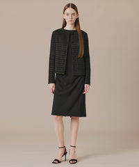 L】ツイードノーカラージャケット(ジャケット)｜MACKINTOSH LONDON