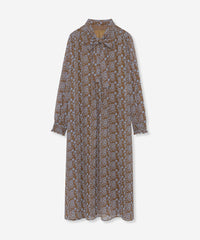 マッキントッシュロンドン　近年モデル　ピオニープリントドビークロスドレス　40 マッキントッシュロンドン 近年モデル ピオニープリントドビークロス