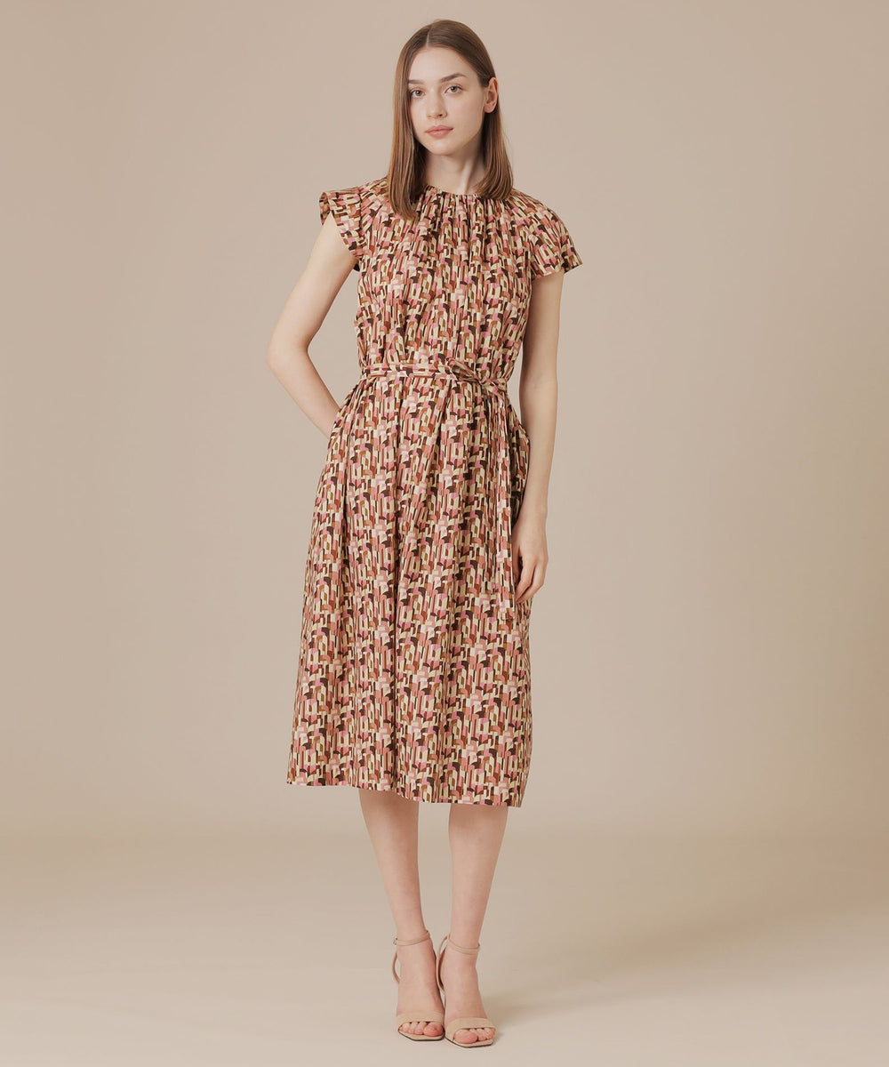 お値下‼️マッキントッシュロンドン　プリントワンピース　洗える　春秋冬　タグ有 WEB・一部店舗限定】レードルプリントワンピース(ワンピース