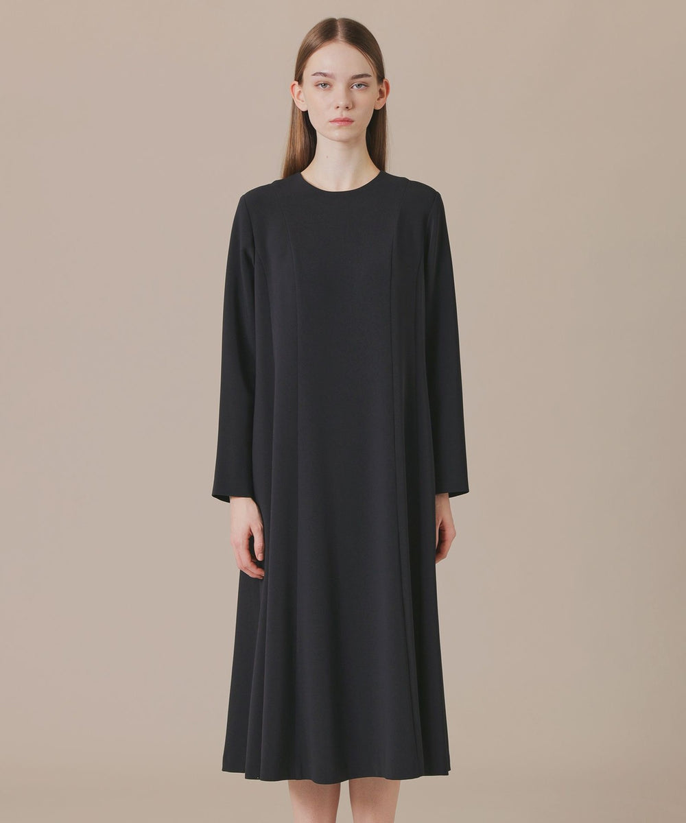 L】トリアセテートエアリークロスワンピース(ワンピース)｜MACKINTOSH