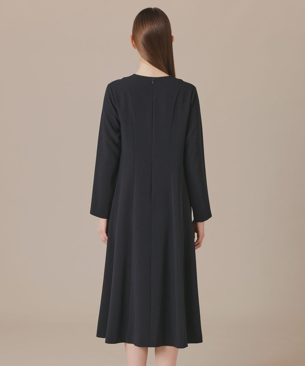 L】トリアセテートエアリークロスワンピース(ワンピース)｜MACKINTOSH