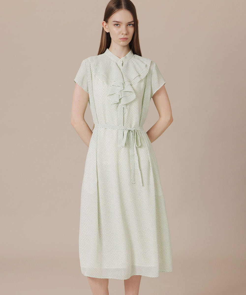美品 マッキントッシュロンドン フラワープリントワンピース 定5.6万 WEB・一部店舗限定】【L】フラグメントプリントワンピース(ワンピース