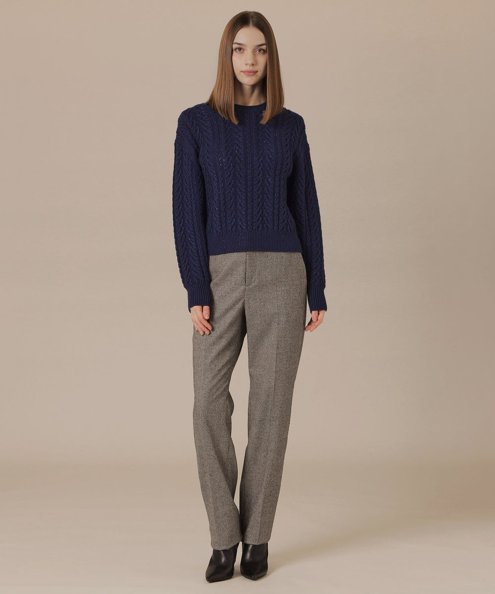 L】ブリリアントニットケーブルプルオーバー(トップス)｜MACKINTOSH