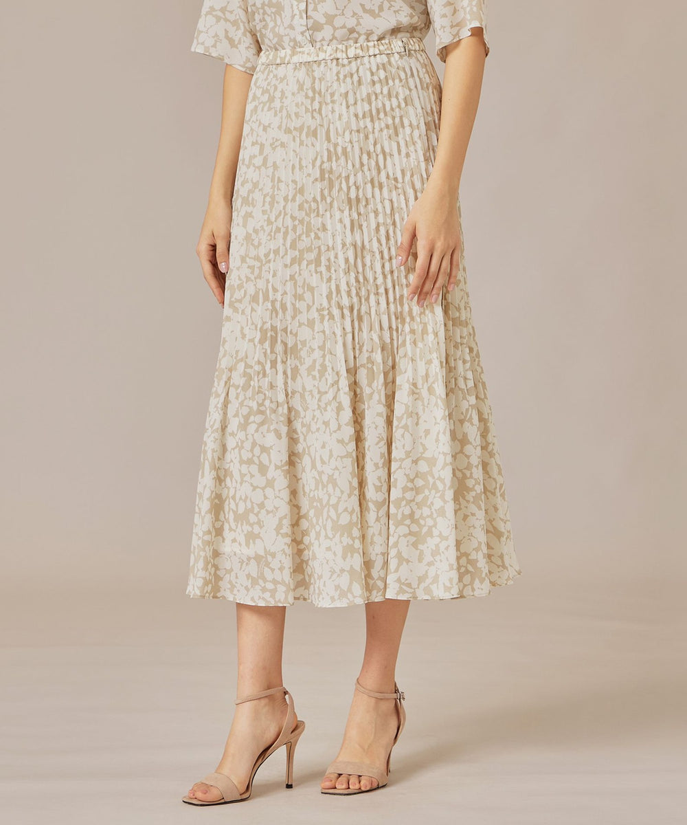 L】【WEB・一部店舗限定】シルエットフラワースカート(スカート