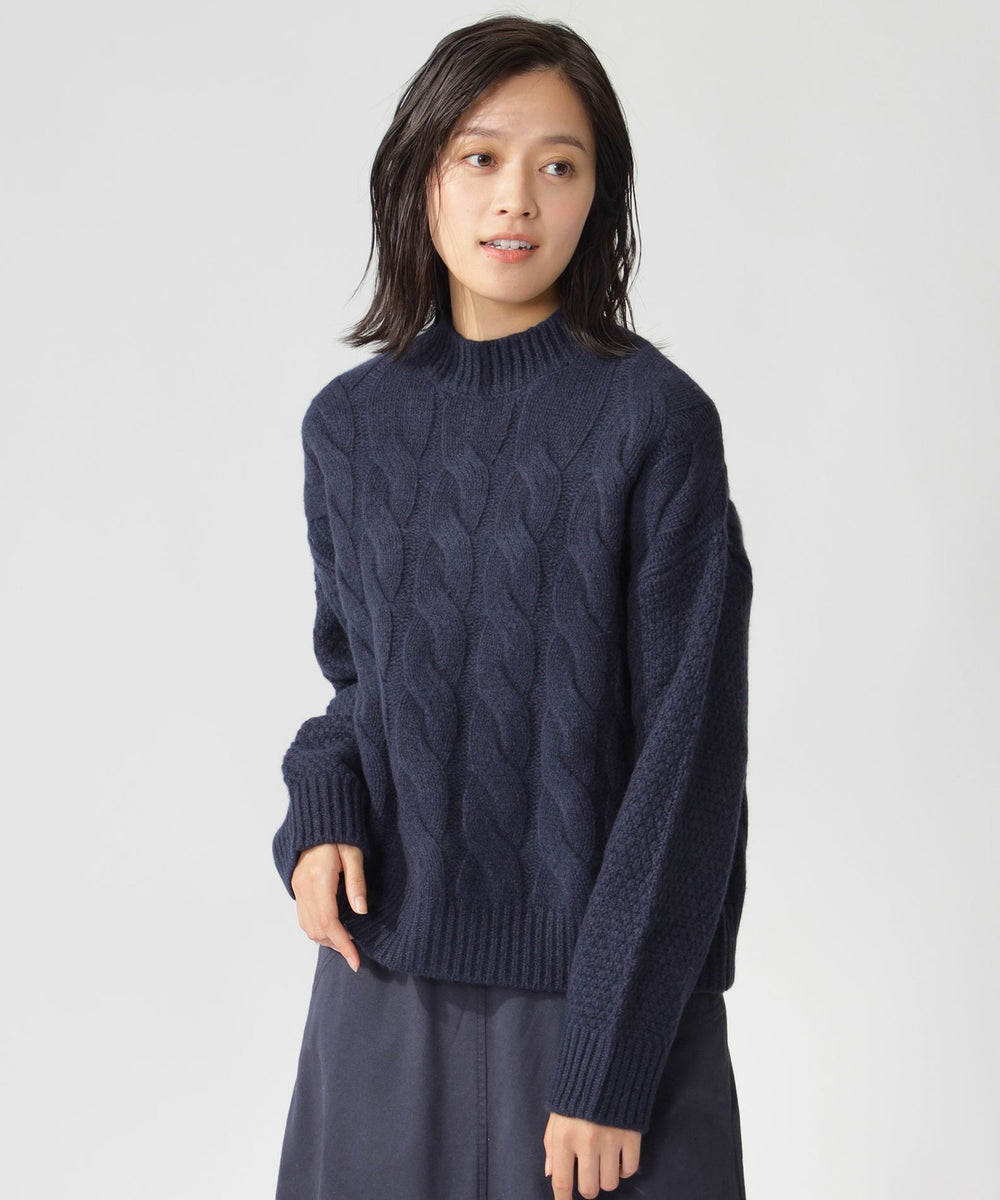 MIMOSA ケーブルニット / MIMOSA KNITTED JUMPER WOMAN(トップス